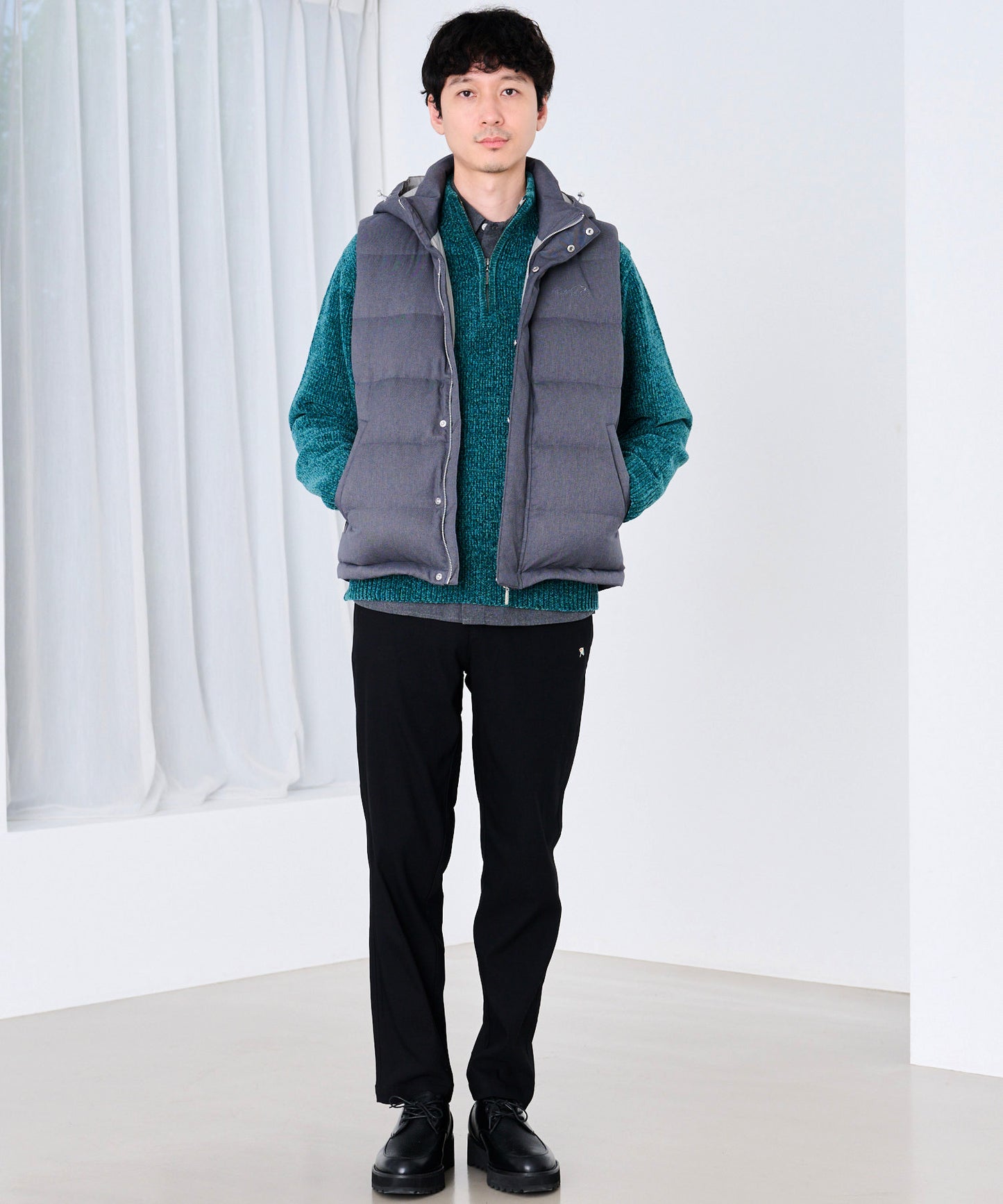 2WAY シェア ウーリー ダウンベスト