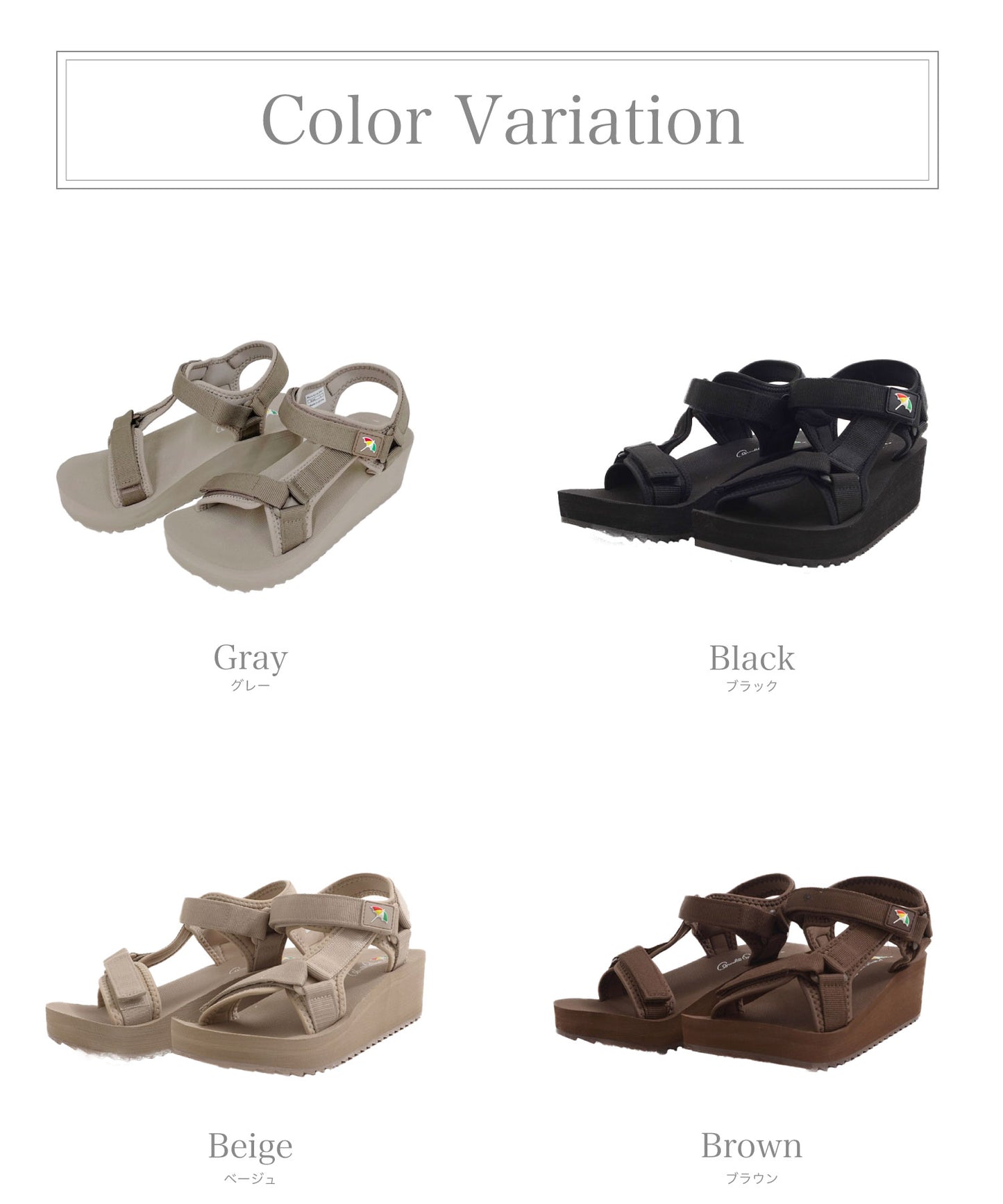 スポーツ サンダル(厚底)for ladies' ※2024.04新色追加