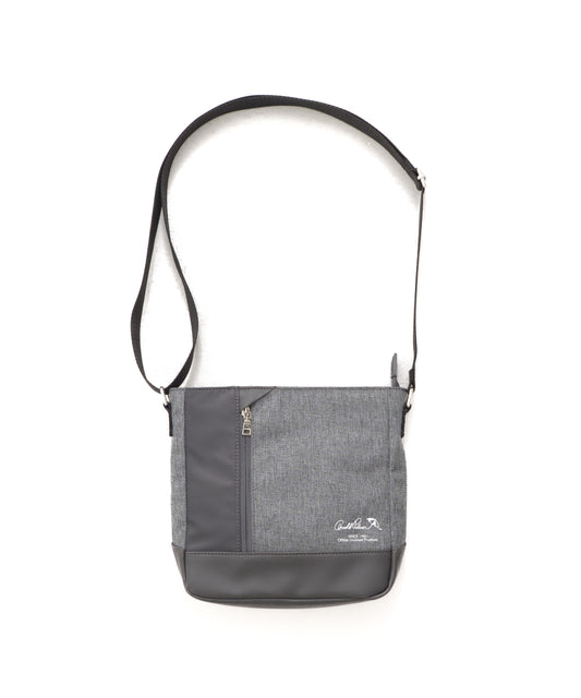 Arnold Palmer メランジ×フェイクレザー パネルサコッシュ