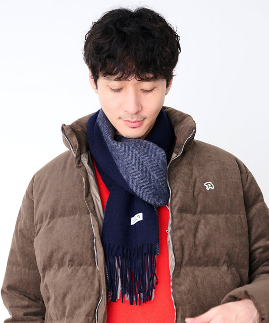 Arnold Palmer バイカラ― ヘリンボン レギュラーマフラー