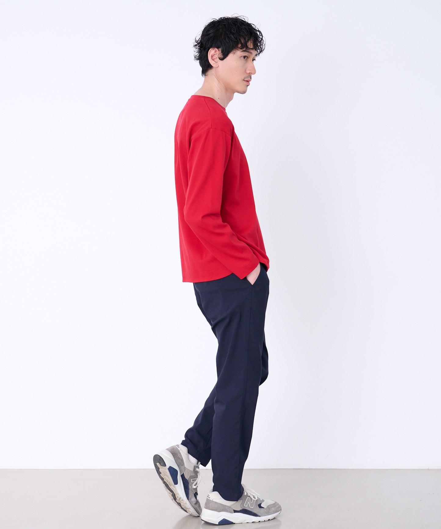 シェア スムースコットン ラウンドヘム ロングTシャツ