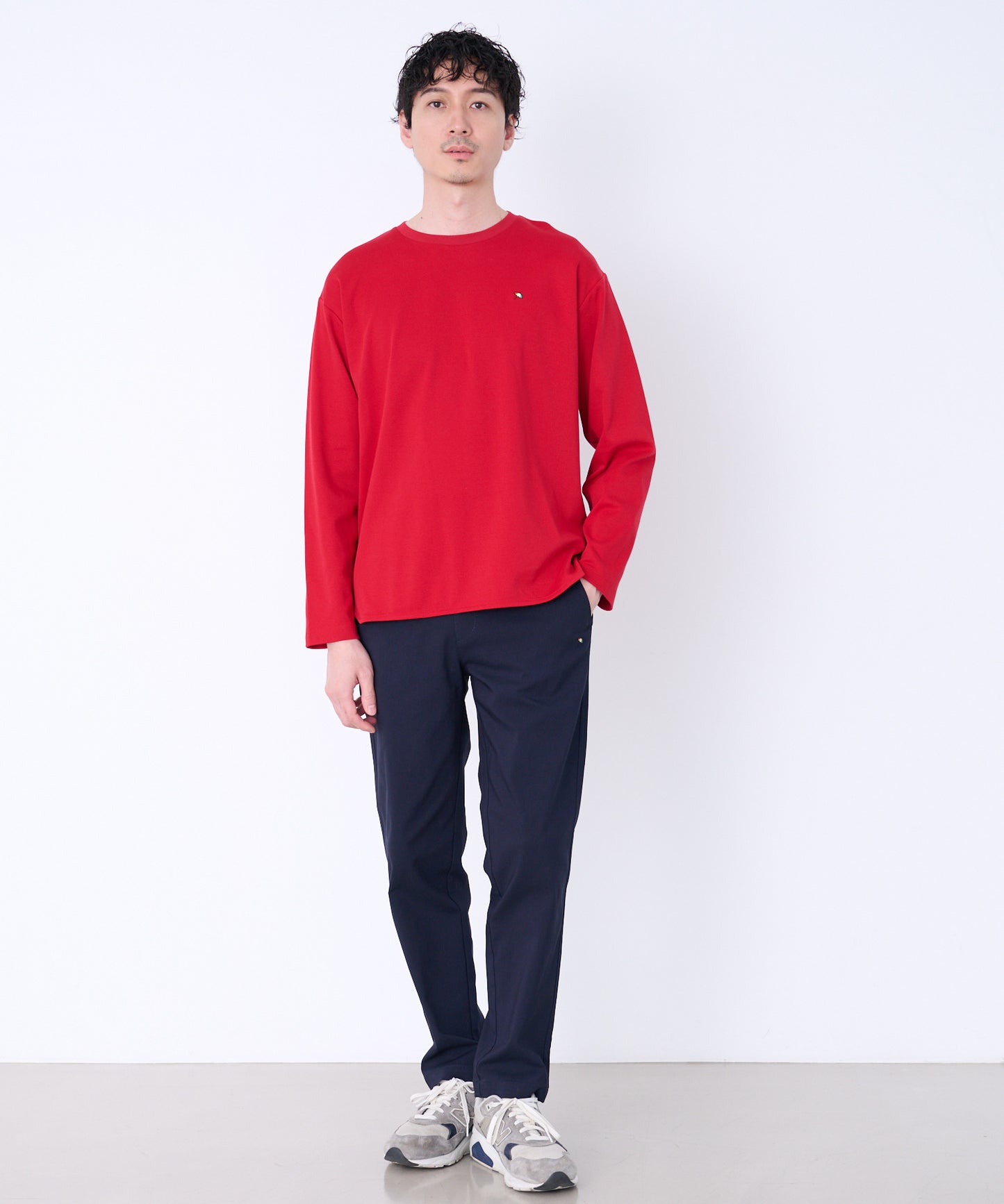 シェア スムースコットン ラウンドヘム ロングTシャツ