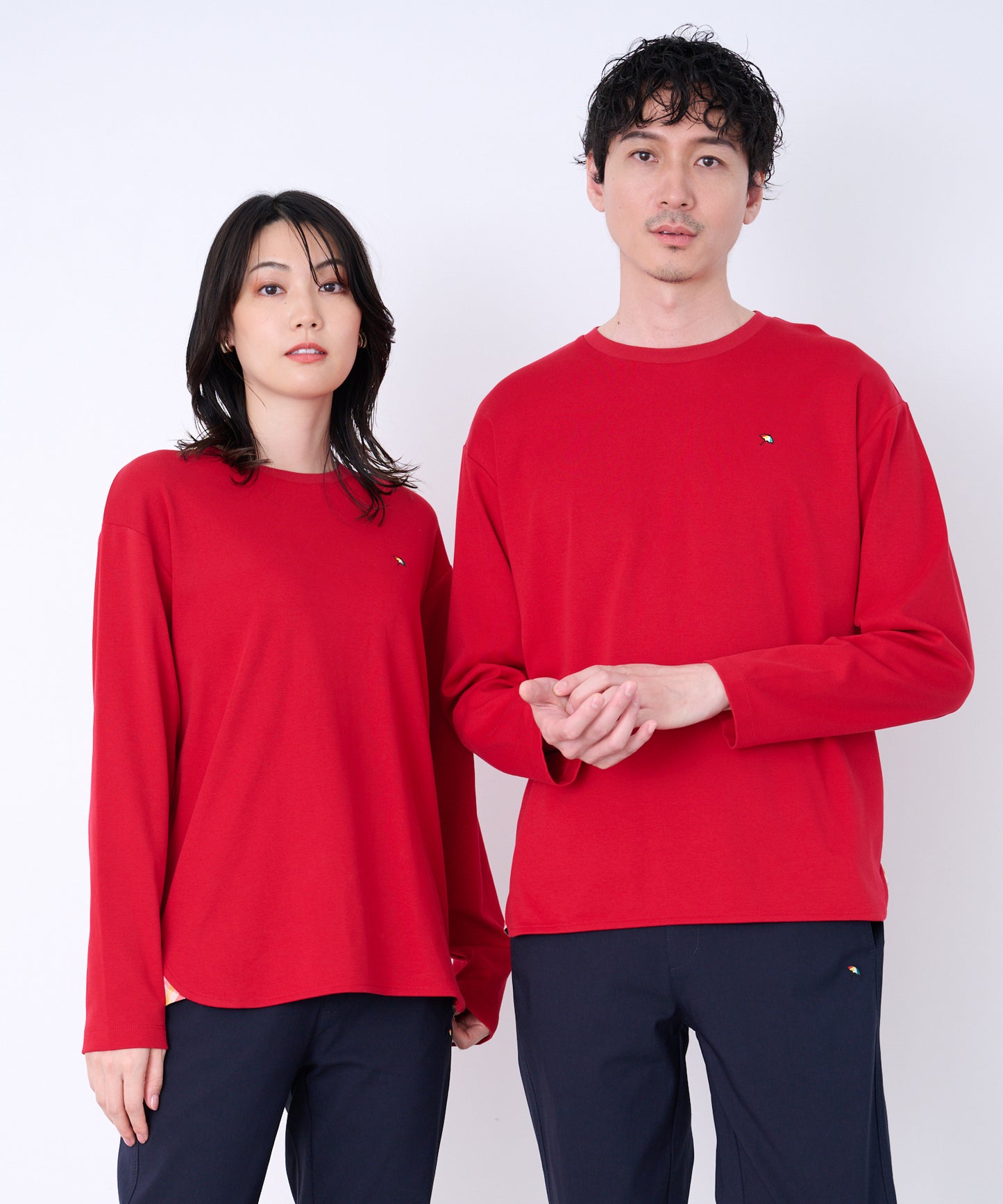 シェア スムースコットン ラウンドヘム ロングTシャツ