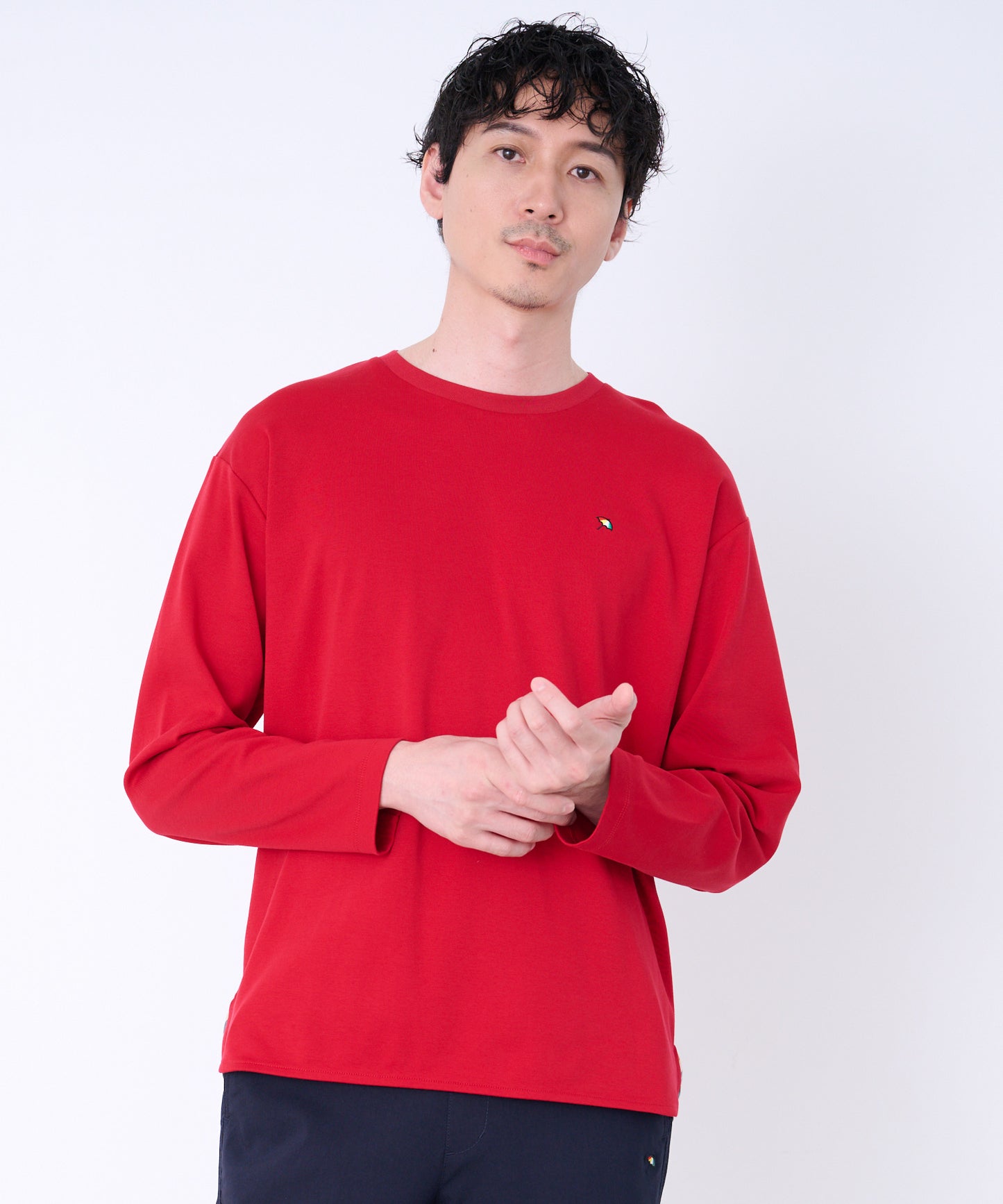 シェア スムースコットン ラウンドヘム ロングTシャツ