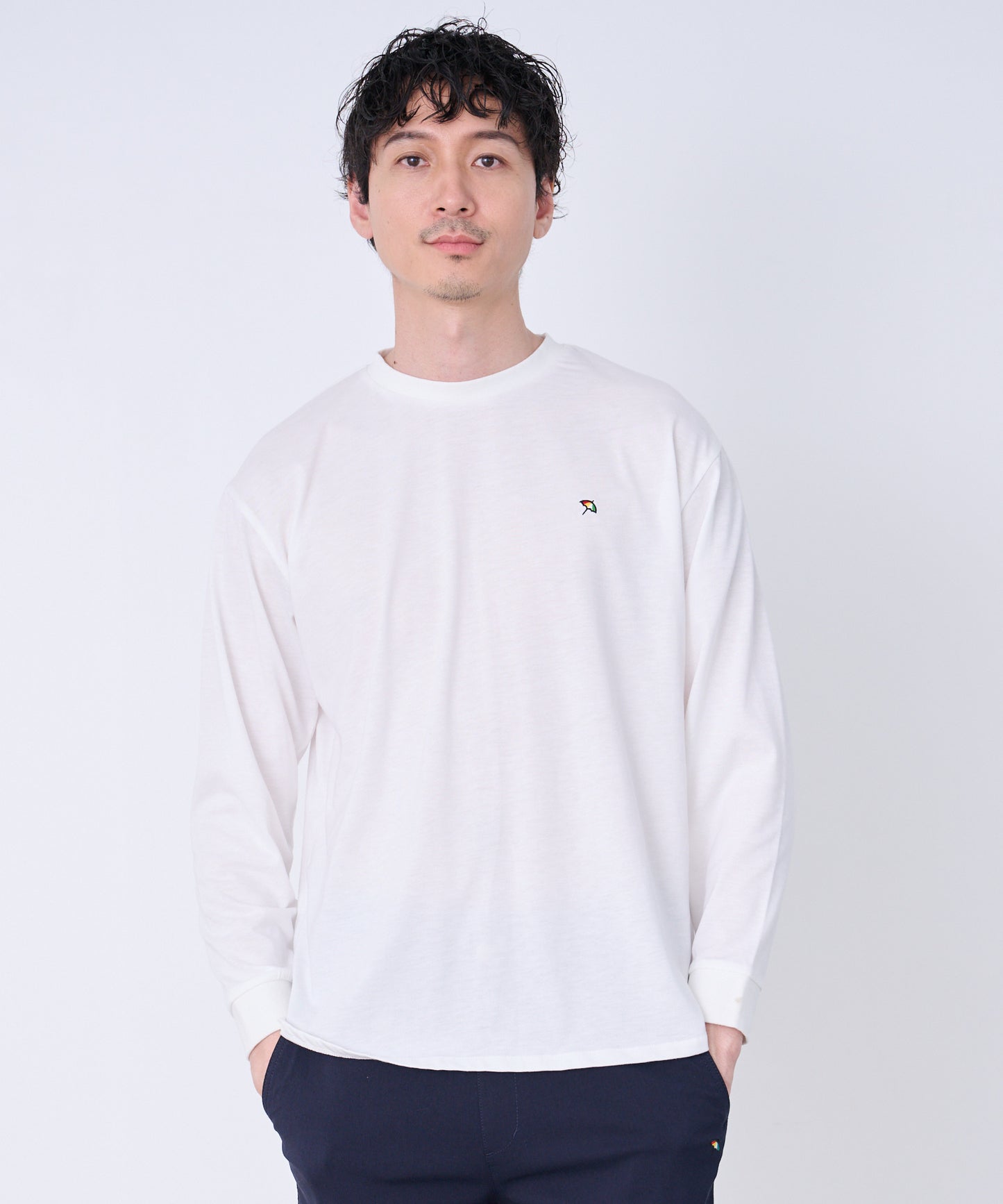 シェア メッシュニットカーディガン + ロングTシャツセット