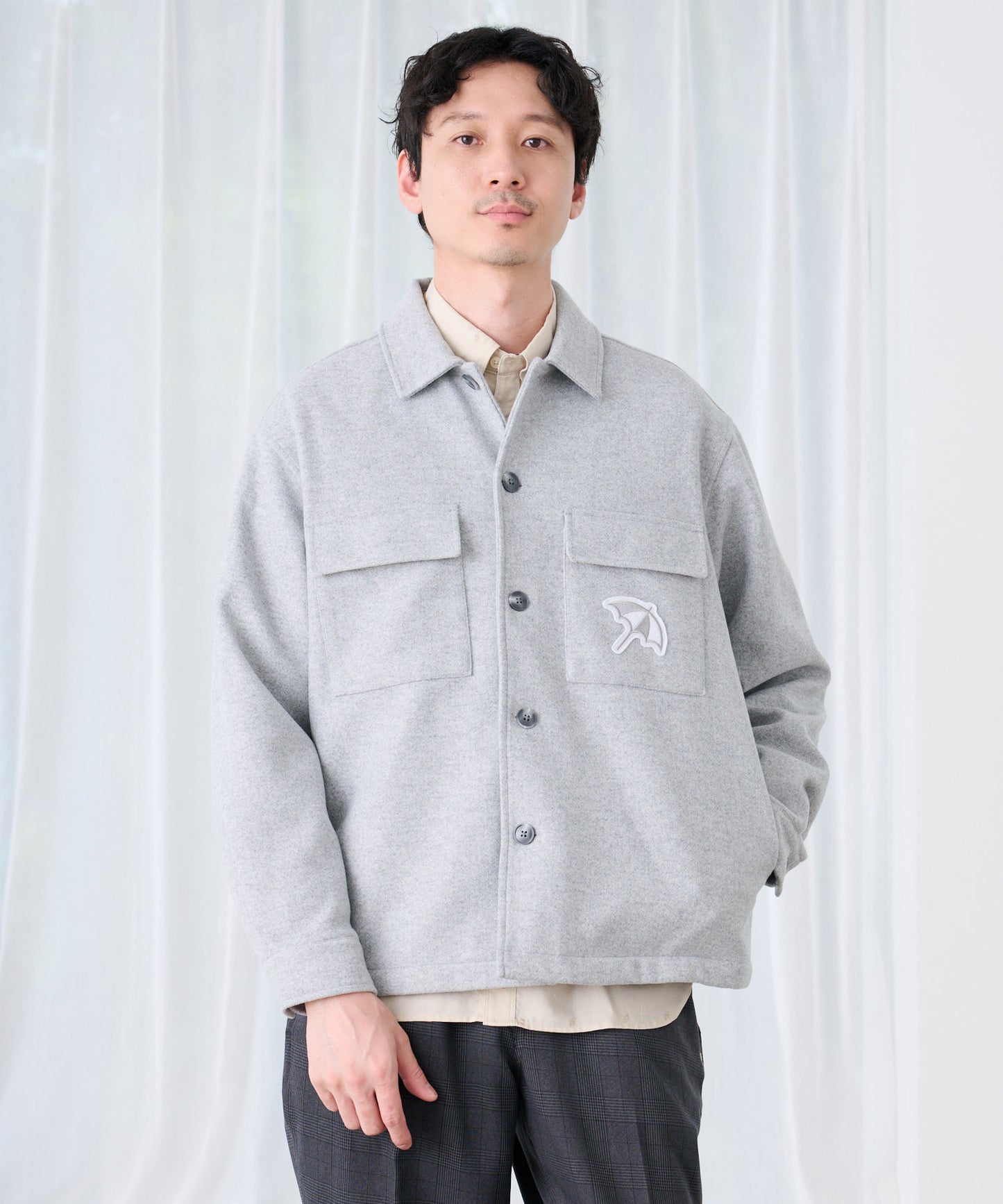 ウールライクメルトン シェア CPO シャツジャケット