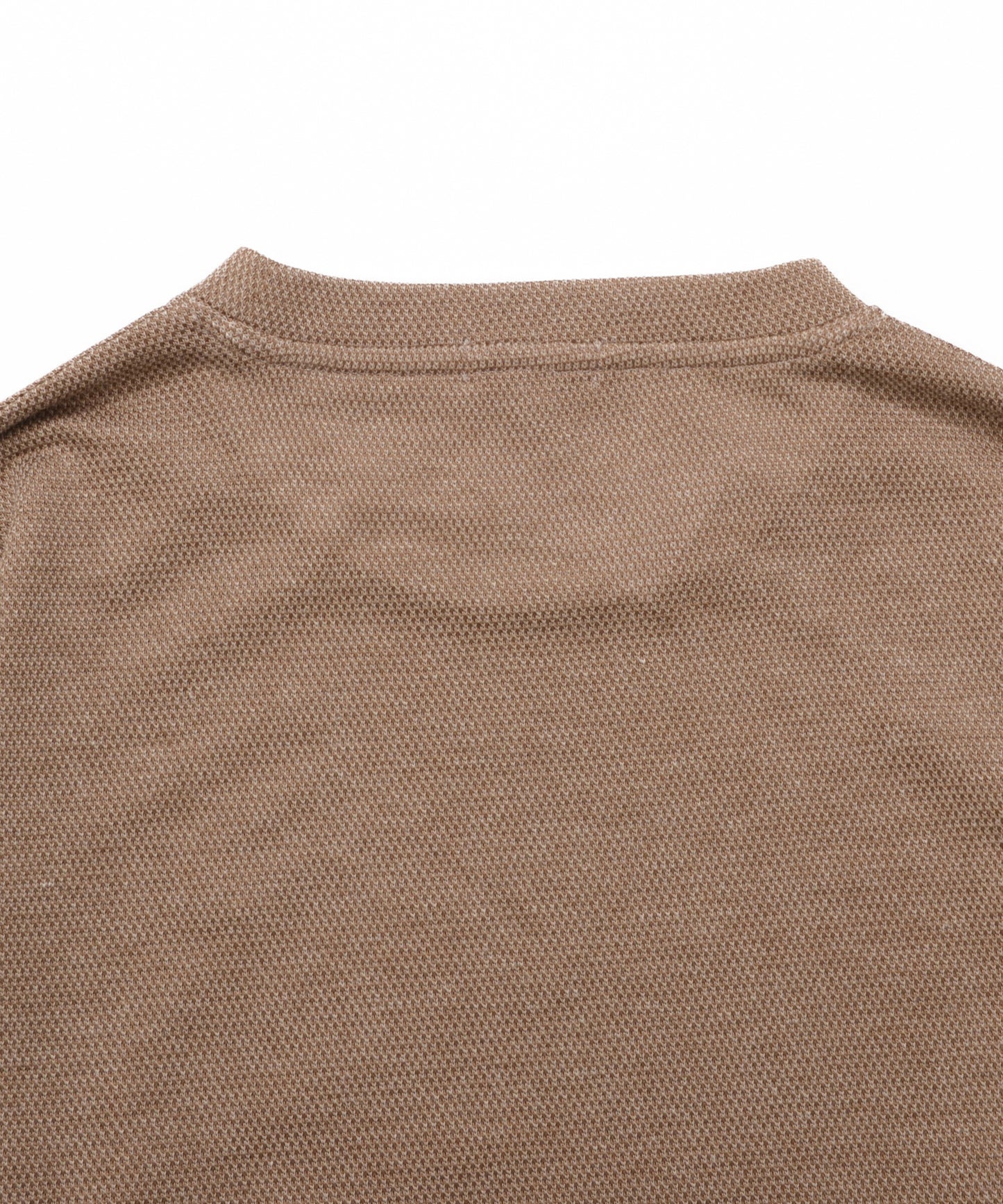 メランジ鹿の子 フェイクレイヤード ロングTシャツ