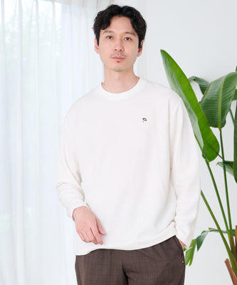 針抜き ダブルフェイス ロングTシャツ