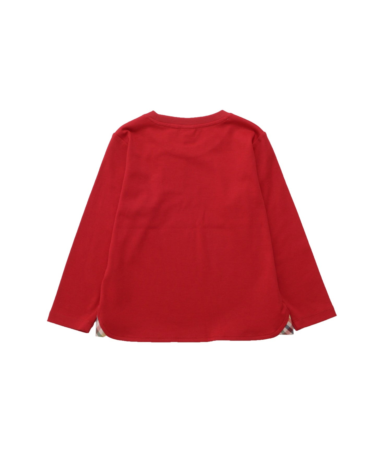 スムースコットン ラウンドヘム ロングTシャツ【キッズ】