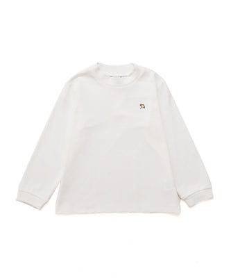 スムースコットン モックネック ロングTシャツ【キッズ】