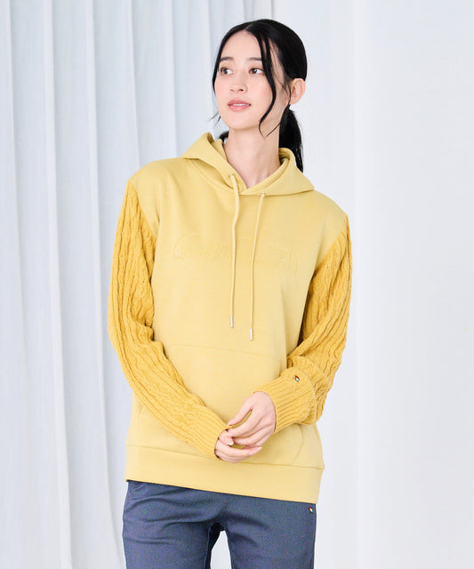 Arnold Palmer スウェット×ニット シェア ドッキングフーディ