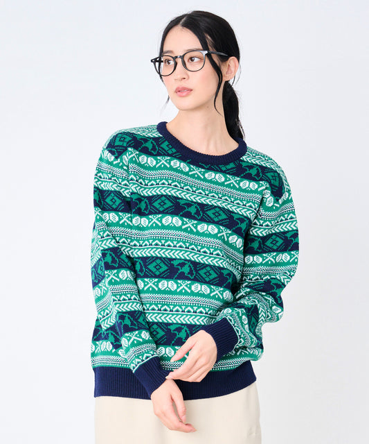 Arnold Palmer 【予約】APフェアアイル シェア プルオーバーニット