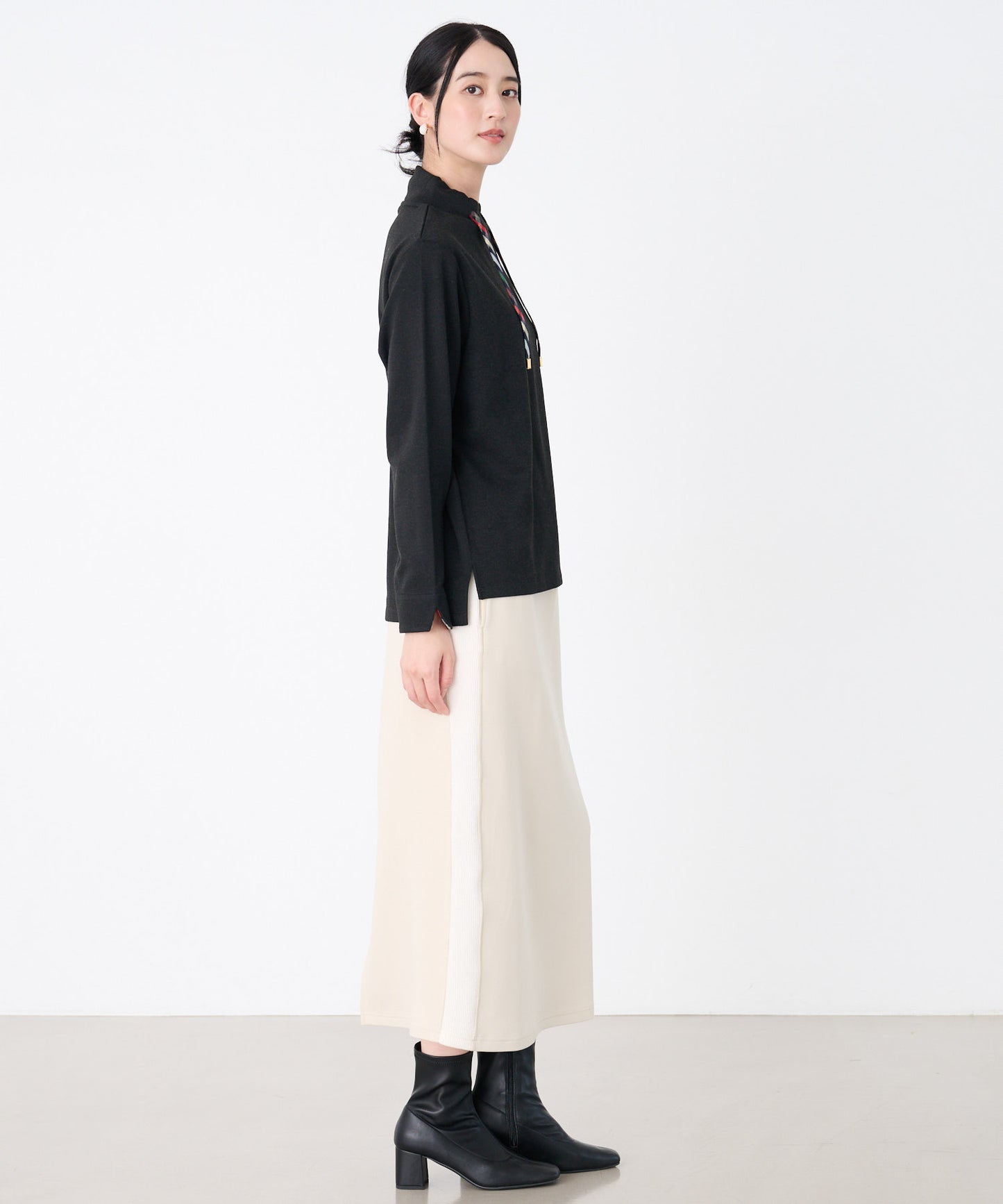 マシュマロリブ フードライクプルオーバー