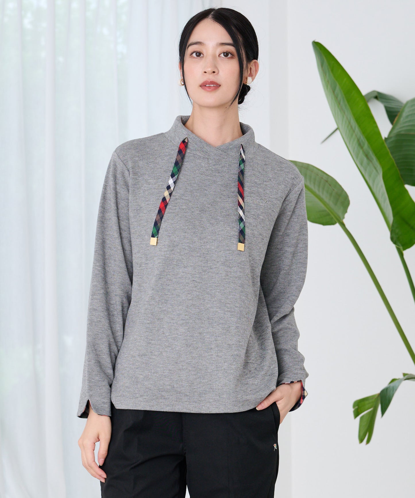 マシュマロリブ フードライクプルオーバー