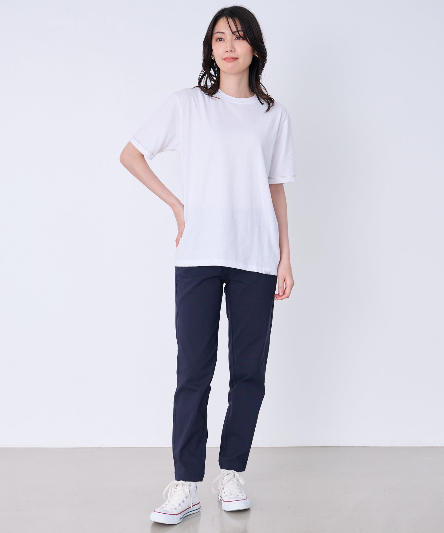 シェア パナマチェック 長袖シャツ + 半袖Tシャツ セット