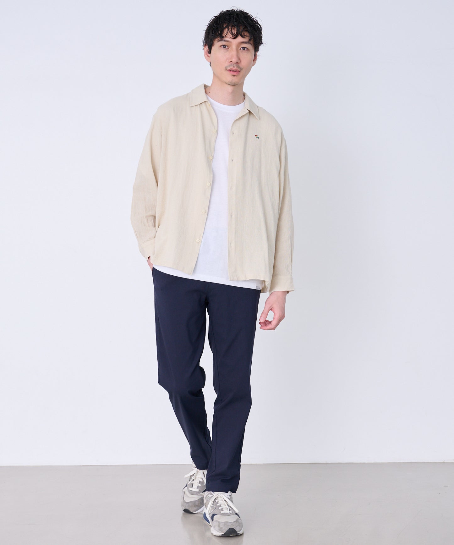 シェア パナマ 長袖シャツ + 半袖Tシャツ セット