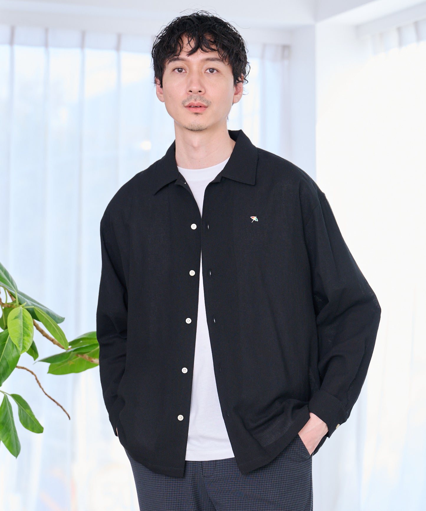 シェア パナマ 長袖シャツ + 半袖Tシャツ セット
