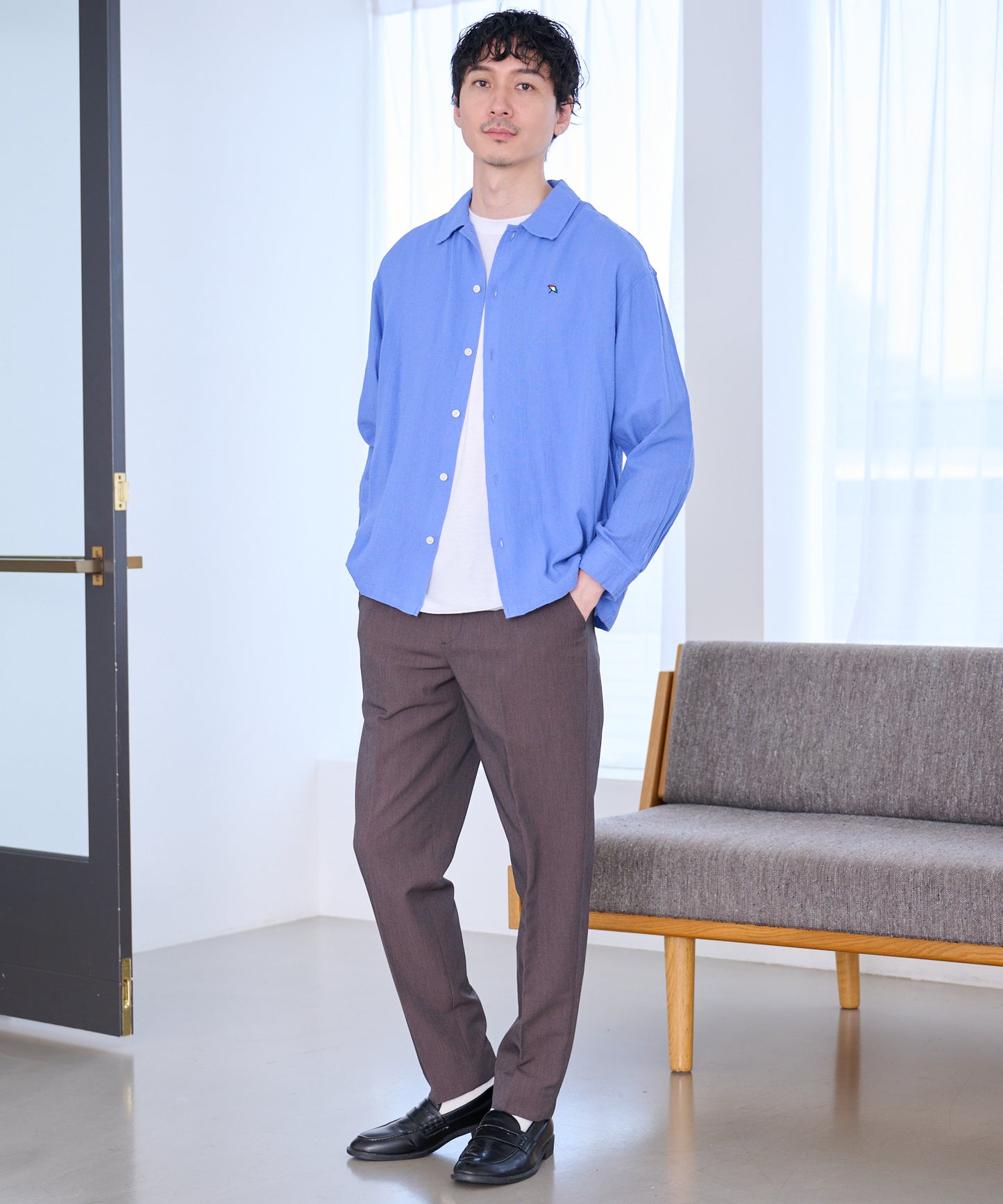 シェア パナマ 長袖シャツ + 半袖Tシャツ セット