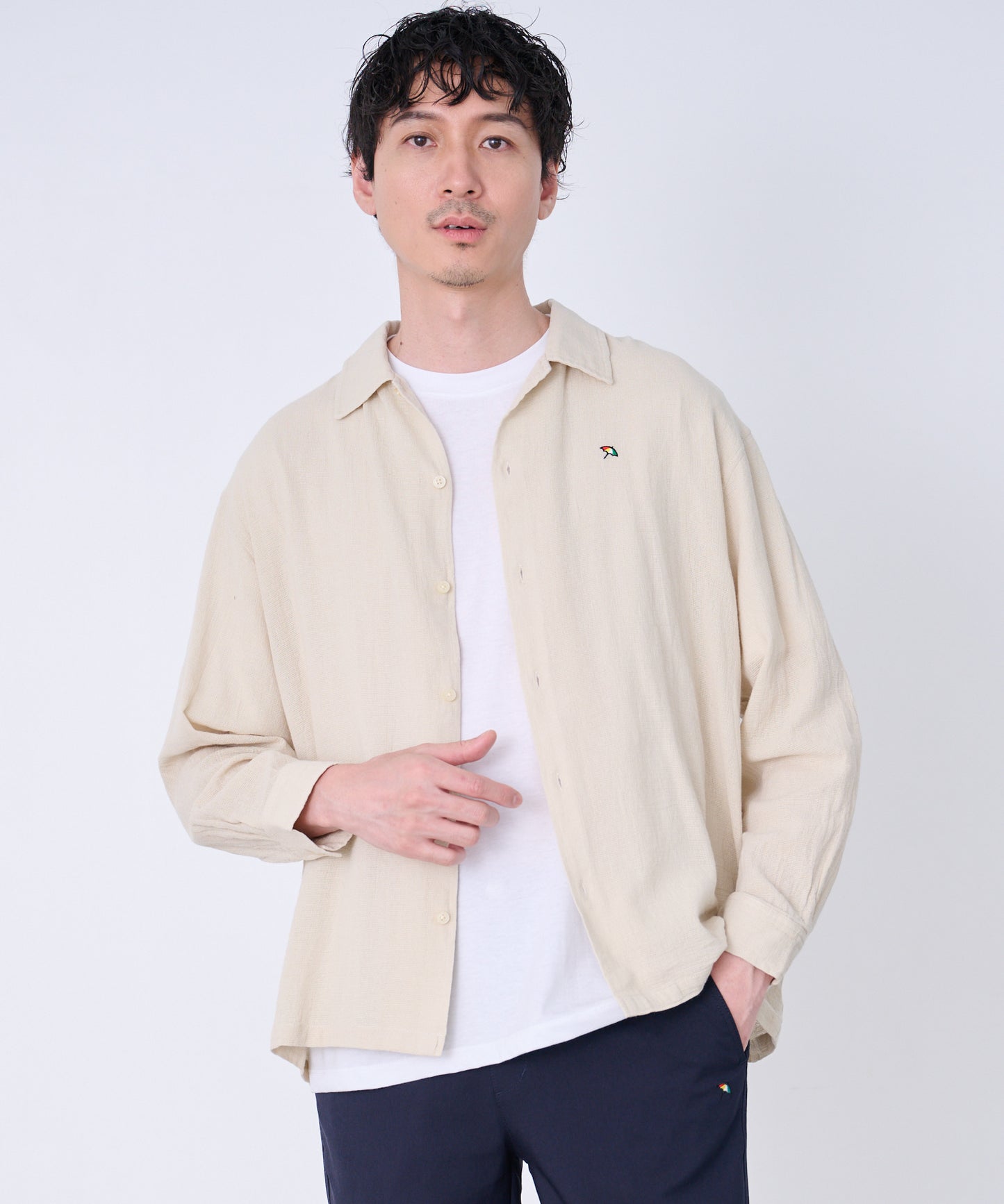 シェア パナマ 長袖シャツ + 半袖Tシャツ セット