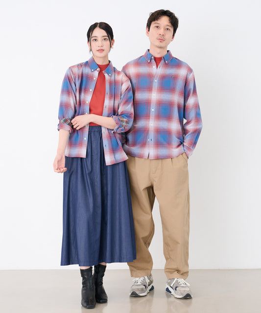 Arnold Palmer ネルチェック 長袖 シェア シャツ