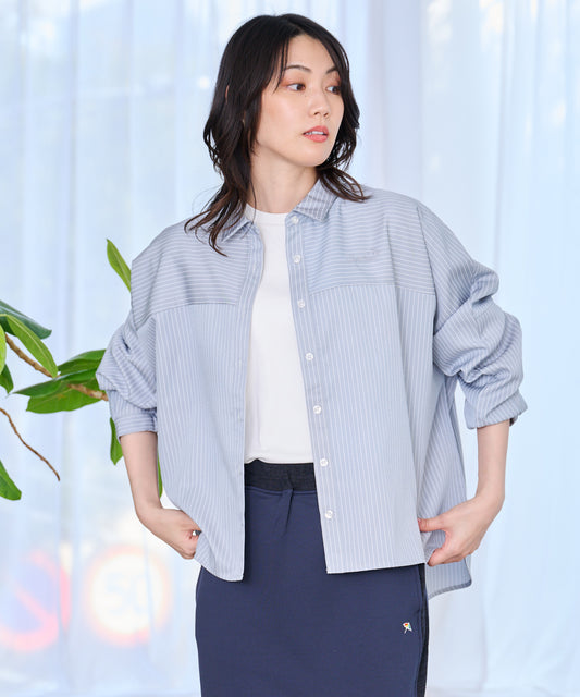 Arnold Palmer イージーケア ストライプ シャツブラウス