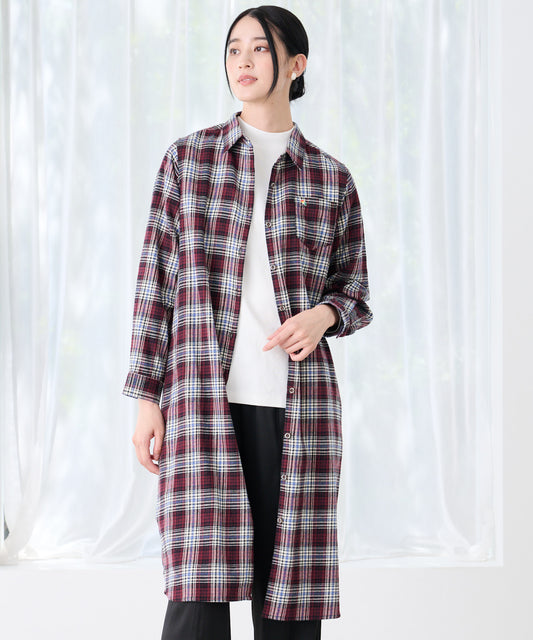 Arnold Palmer 先染めチェック シャツワンピース