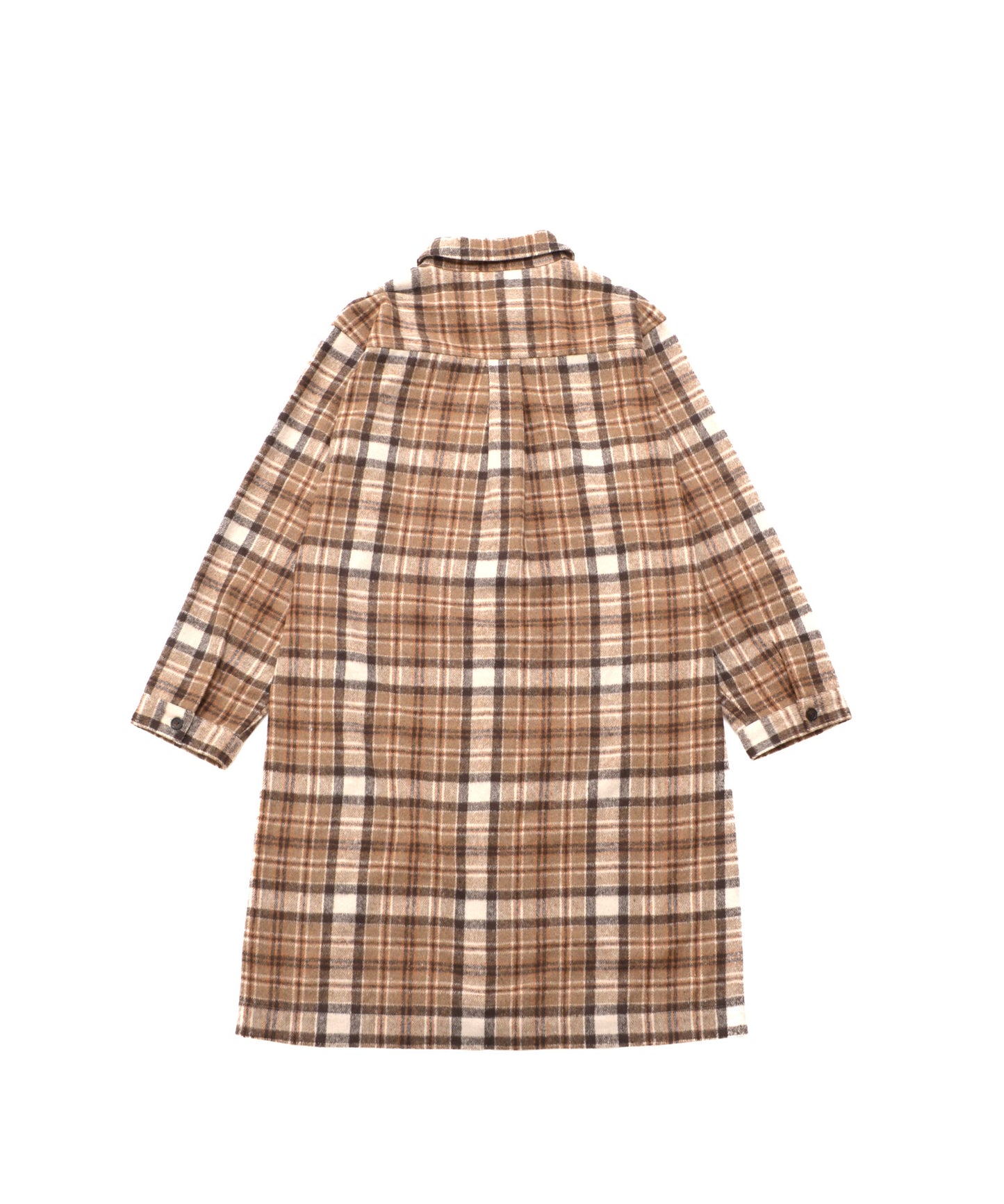 ヘビーネル 先染め シャツワンピース