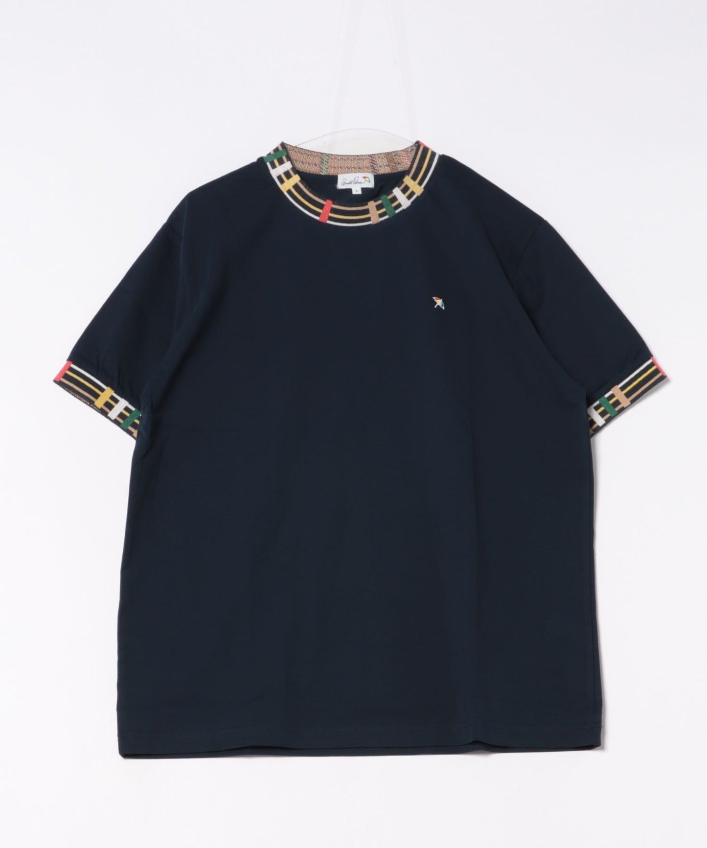 パーマーチェックリブ シェア リンガーTシャツ