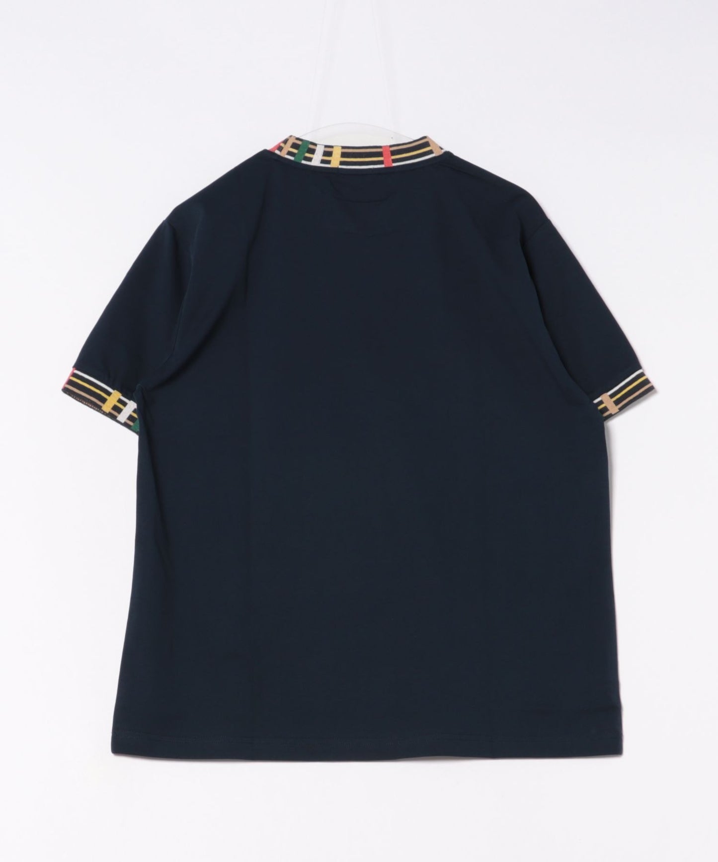 パーマーチェックリブ シェア リンガーTシャツ