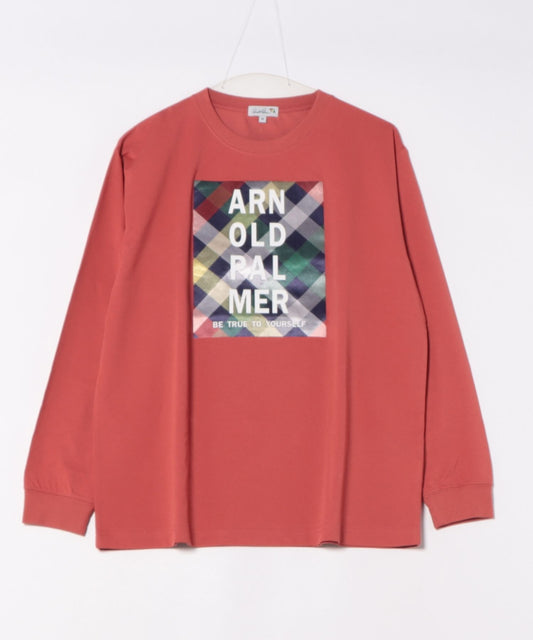 Arnold Palmer パーマーチェックグラフィック ロングスリーブTシャツ