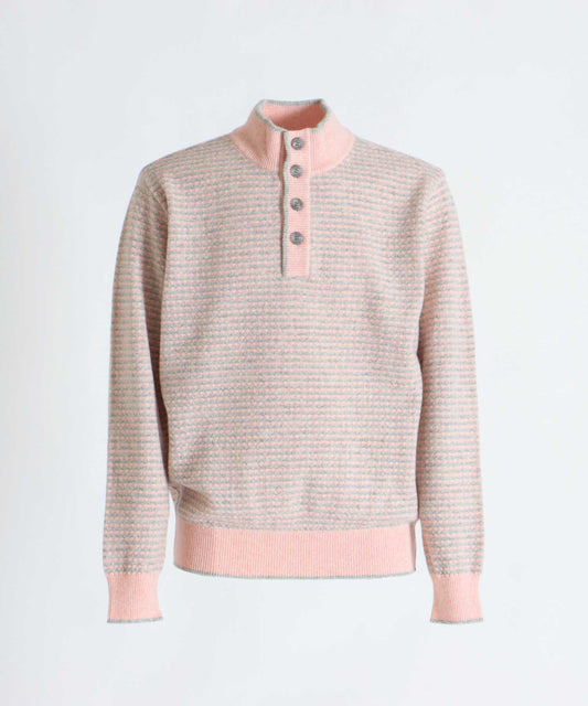 Henry Cotton's ウール100% 10G 釦プルオーバーセーター