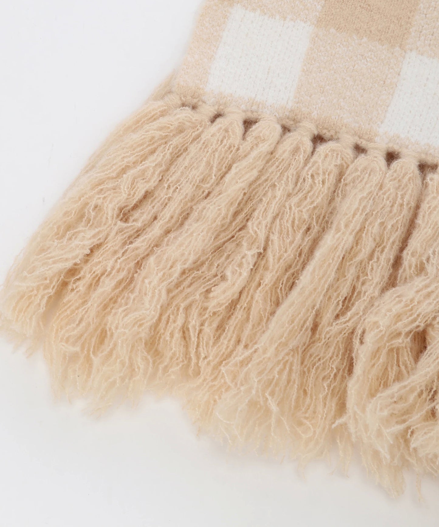 【残り1点】チェックJQニットマフラー