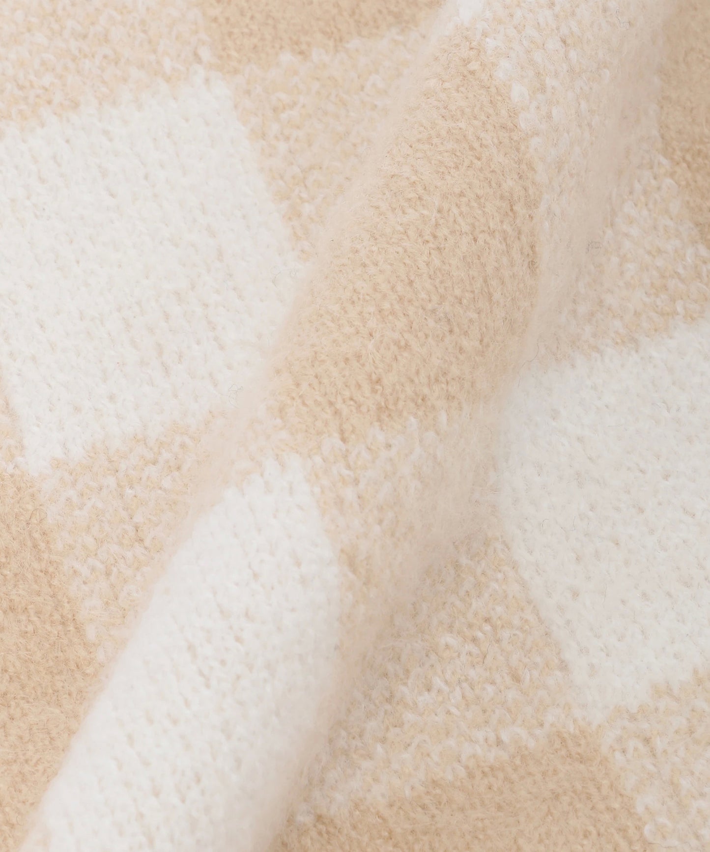 【残り1点】チェックJQニットマフラー