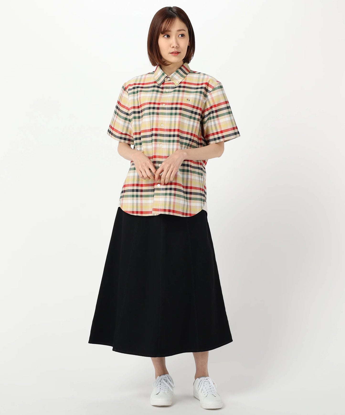APクラシック パーマーチェック オックス半袖シェアシャツ