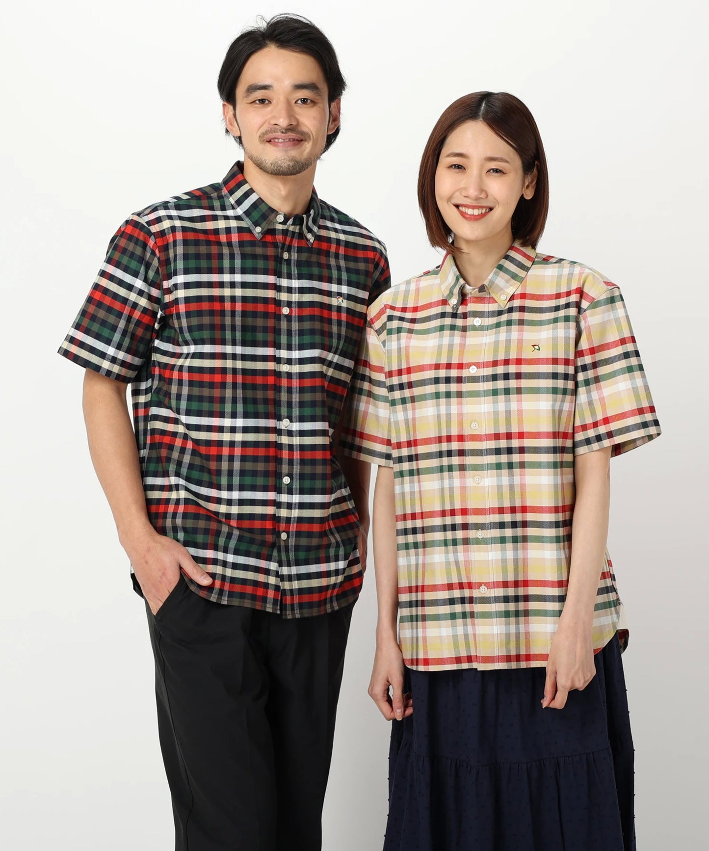 APクラシック パーマーチェック オックス半袖シェアシャツ