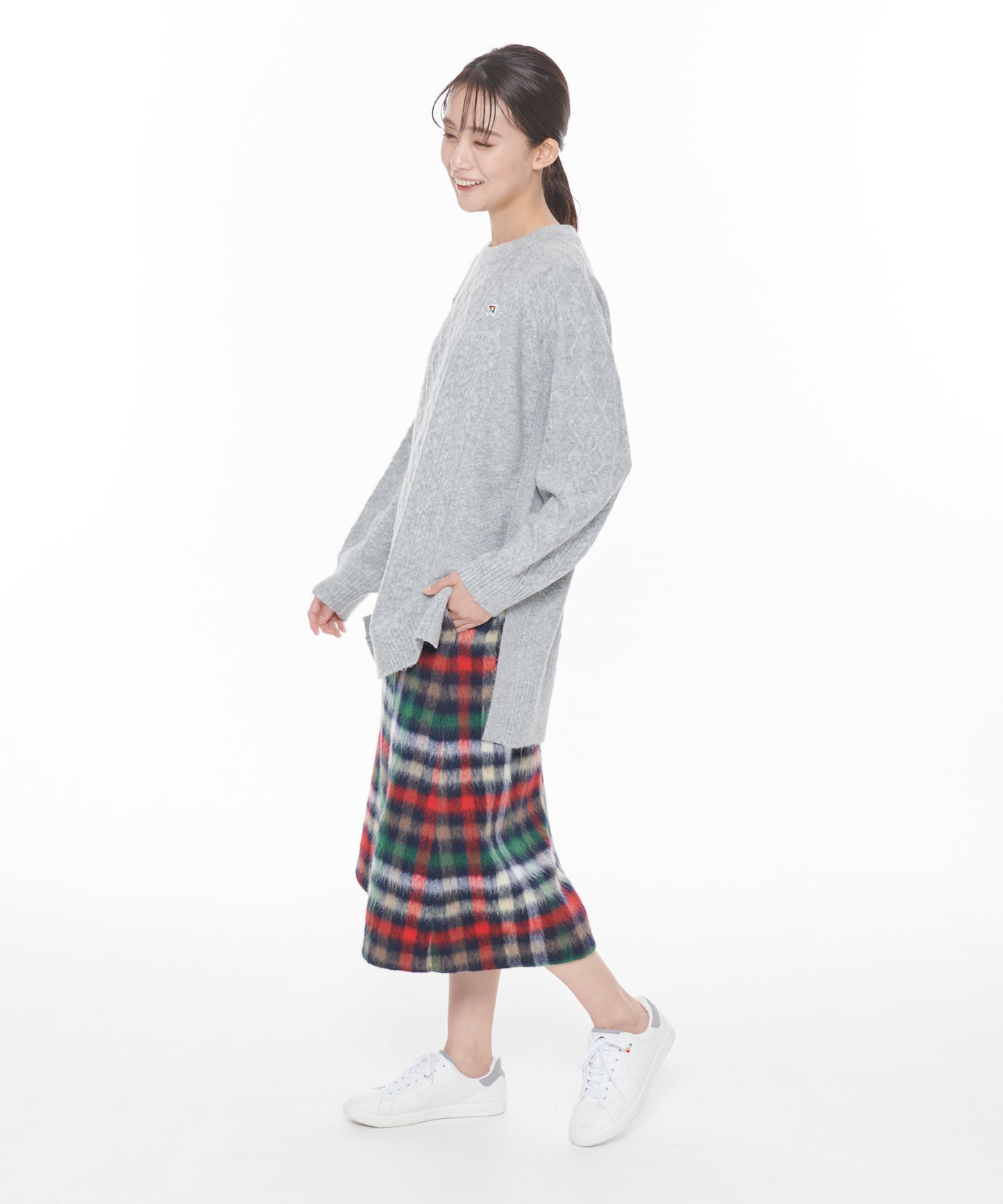 【残り3点】ビッグハウスチェック シャギーメルトンスカート