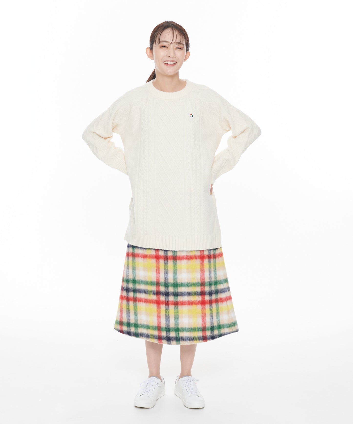 【残り3点】ビッグハウスチェック シャギーメルトンスカート