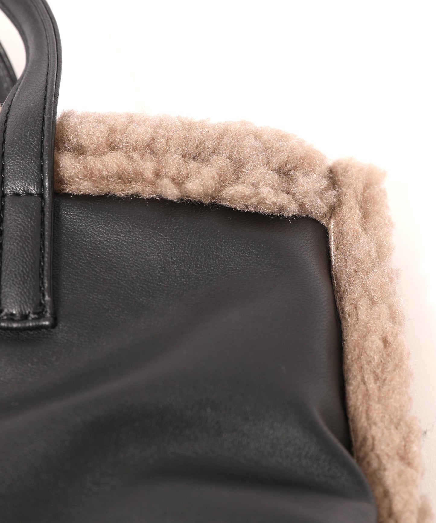 【残り2点】フェイクムートン リバーシブルトート