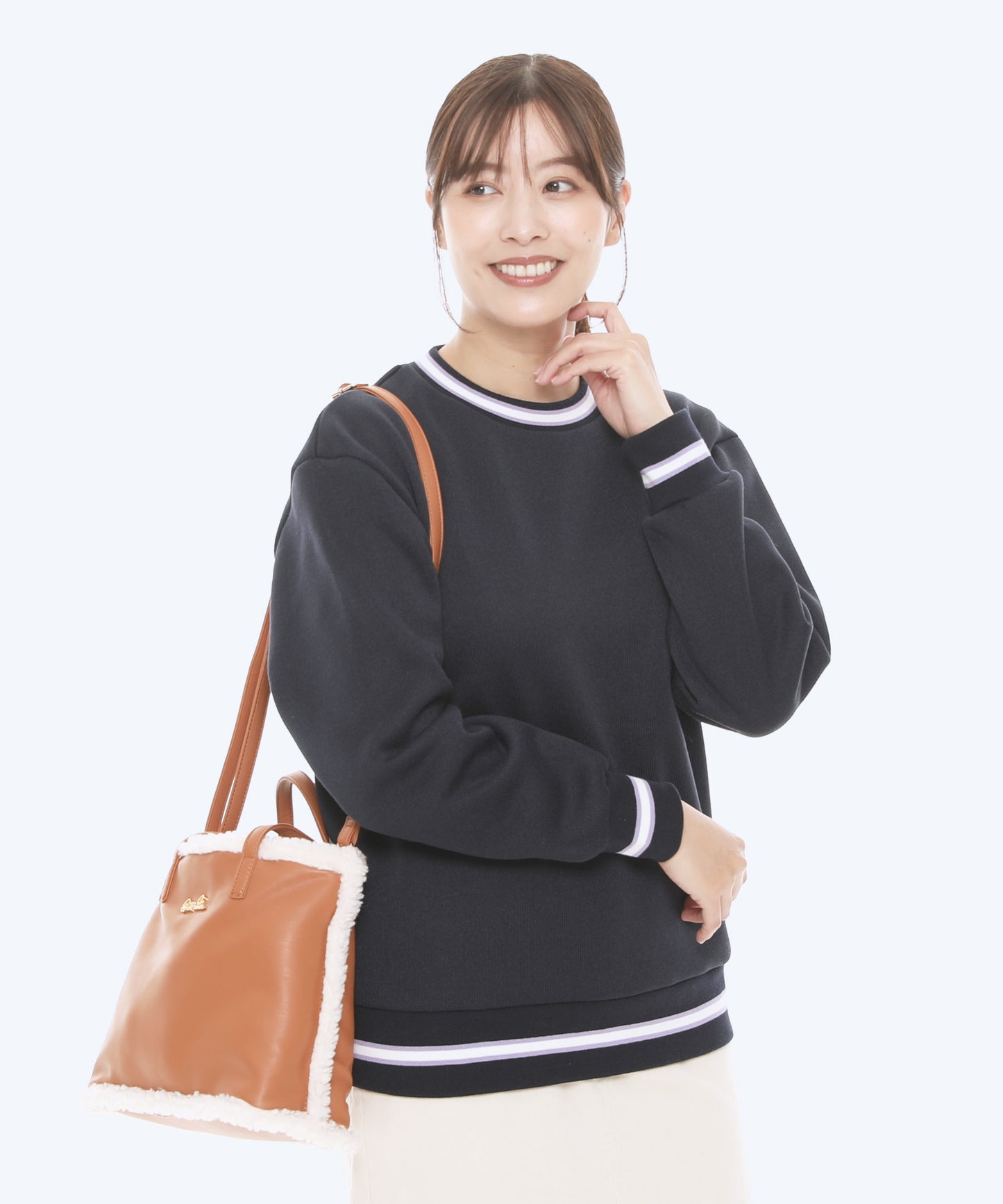 【残り2点】フェイクムートン リバーシブルトート