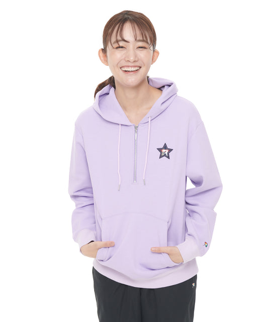 Arnold Palmer  スターモチーフシェアハーフジップフーディー