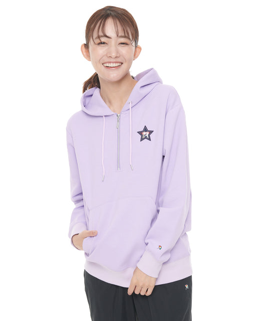 Arnold Palmer スターモチーフシェアハーフジップフーディー