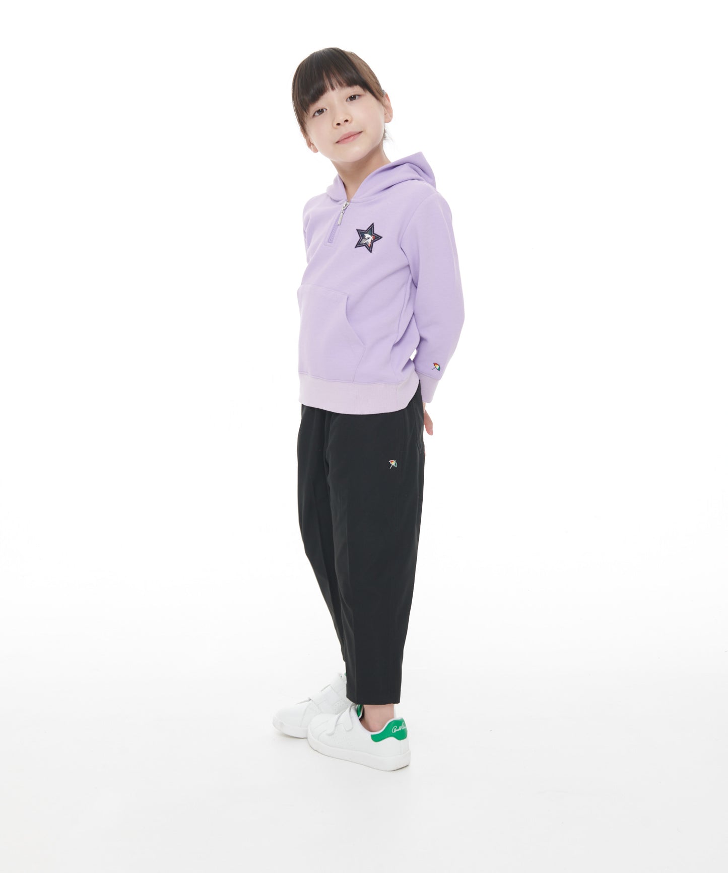 【残り2点】スターモチーフハーフジップフーディー【キッズ】