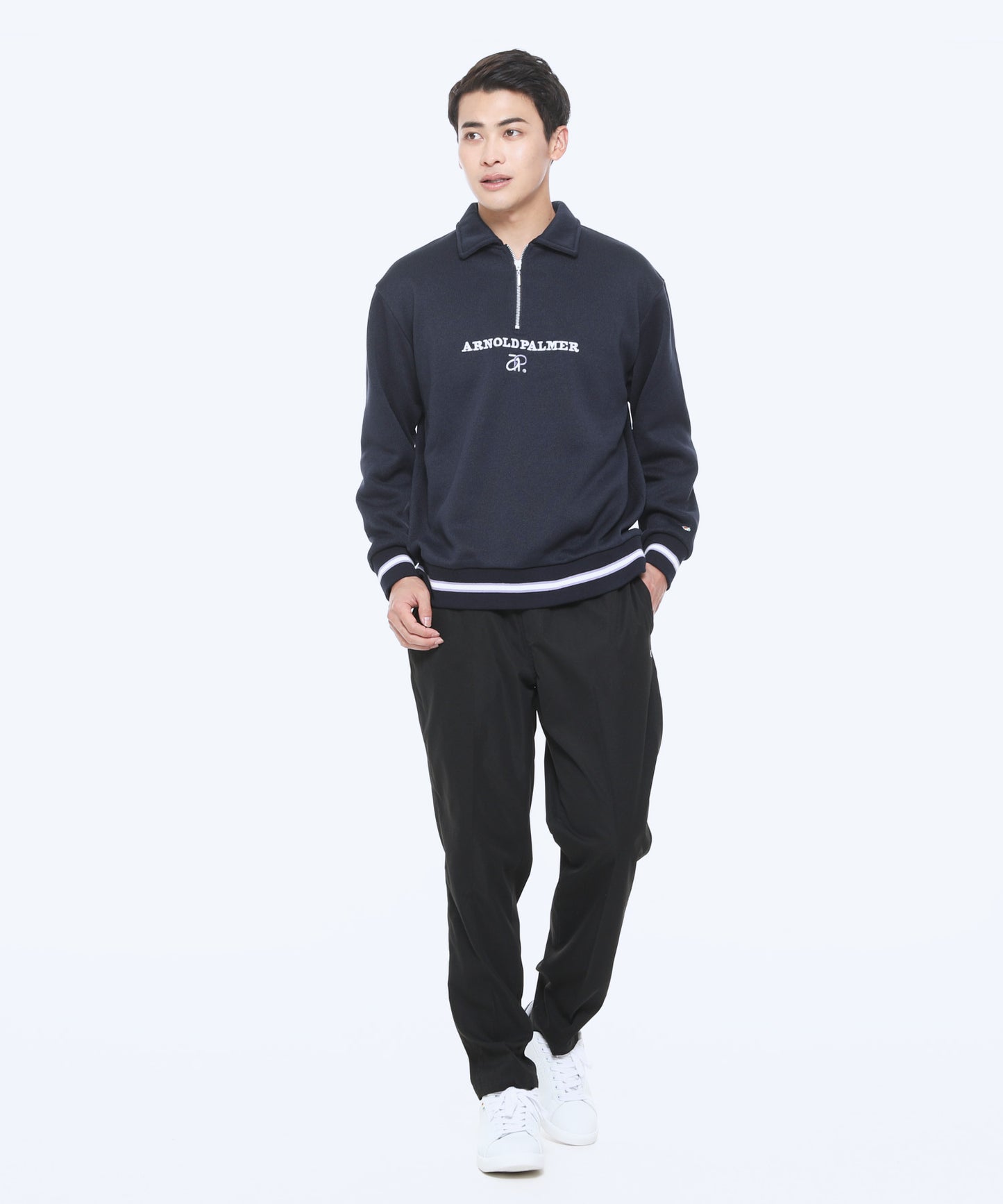 バルキー裏起毛シェア衿付きプルオーバー