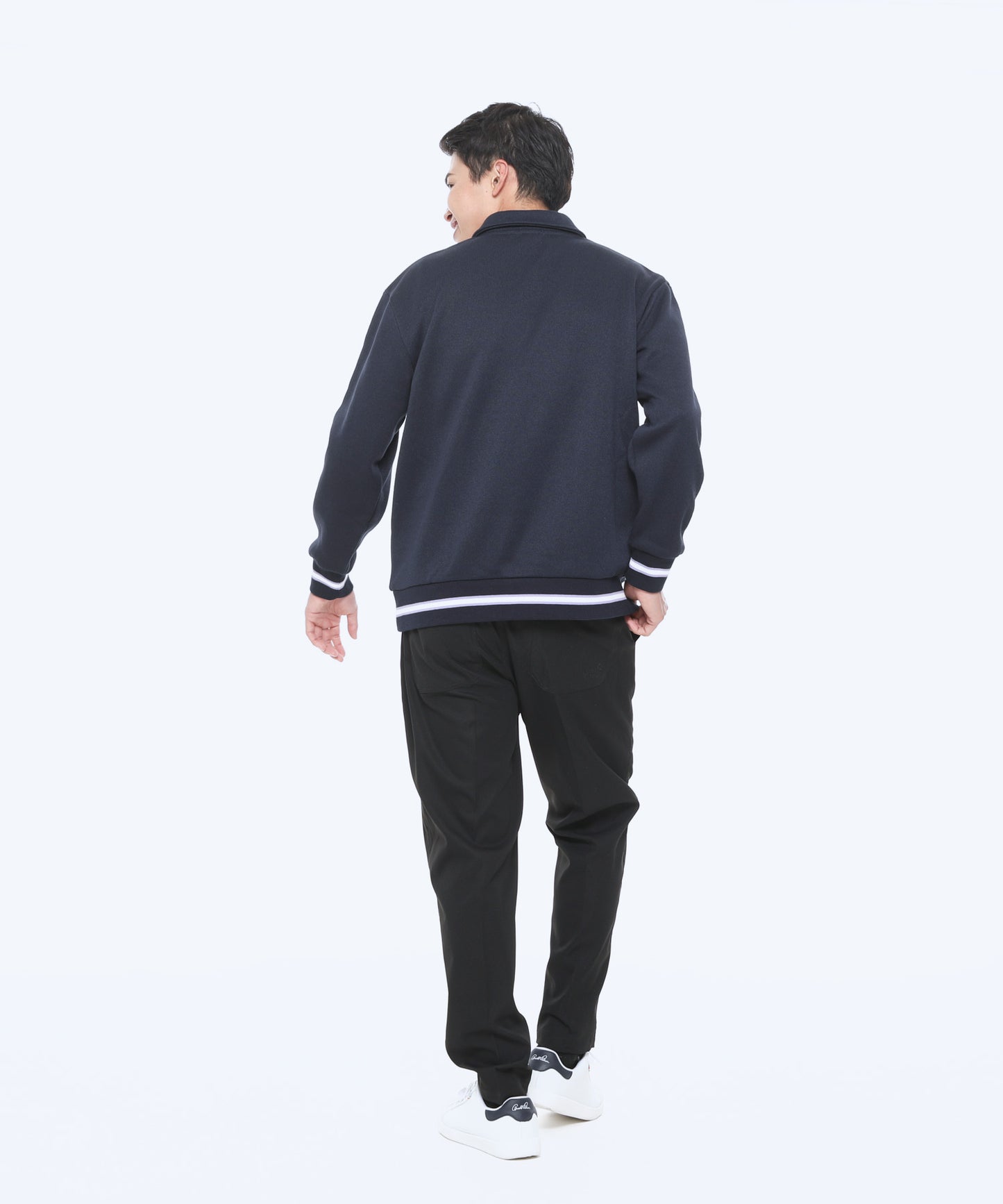 バルキー裏起毛シェア衿付きプルオーバー