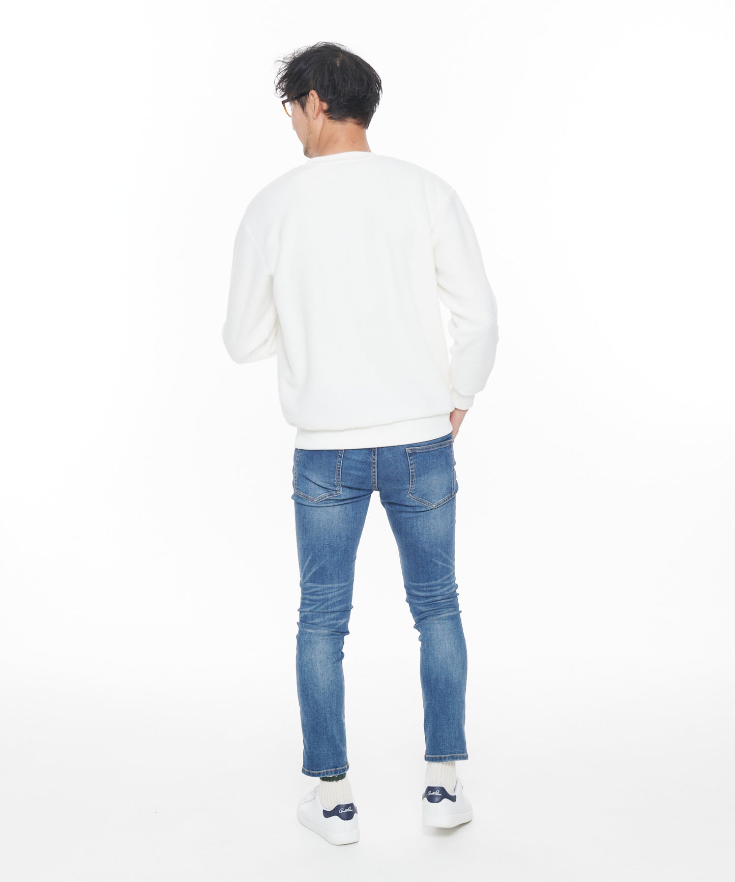 【残り2点】ボアフリースシェアロゴプルオーバー