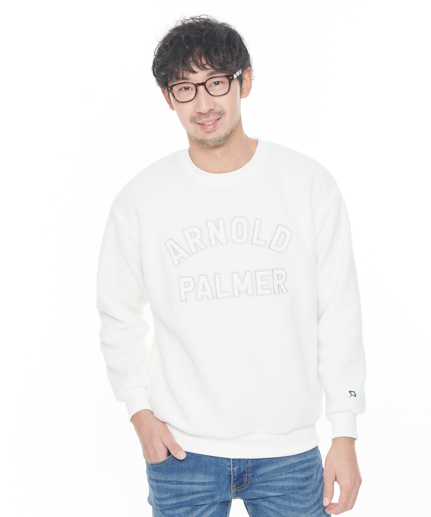 【残り2点】ボアフリースシェアロゴプルオーバー