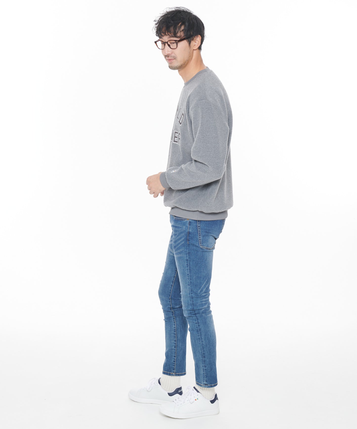 【残り2点】ボアフリースシェアロゴプルオーバー