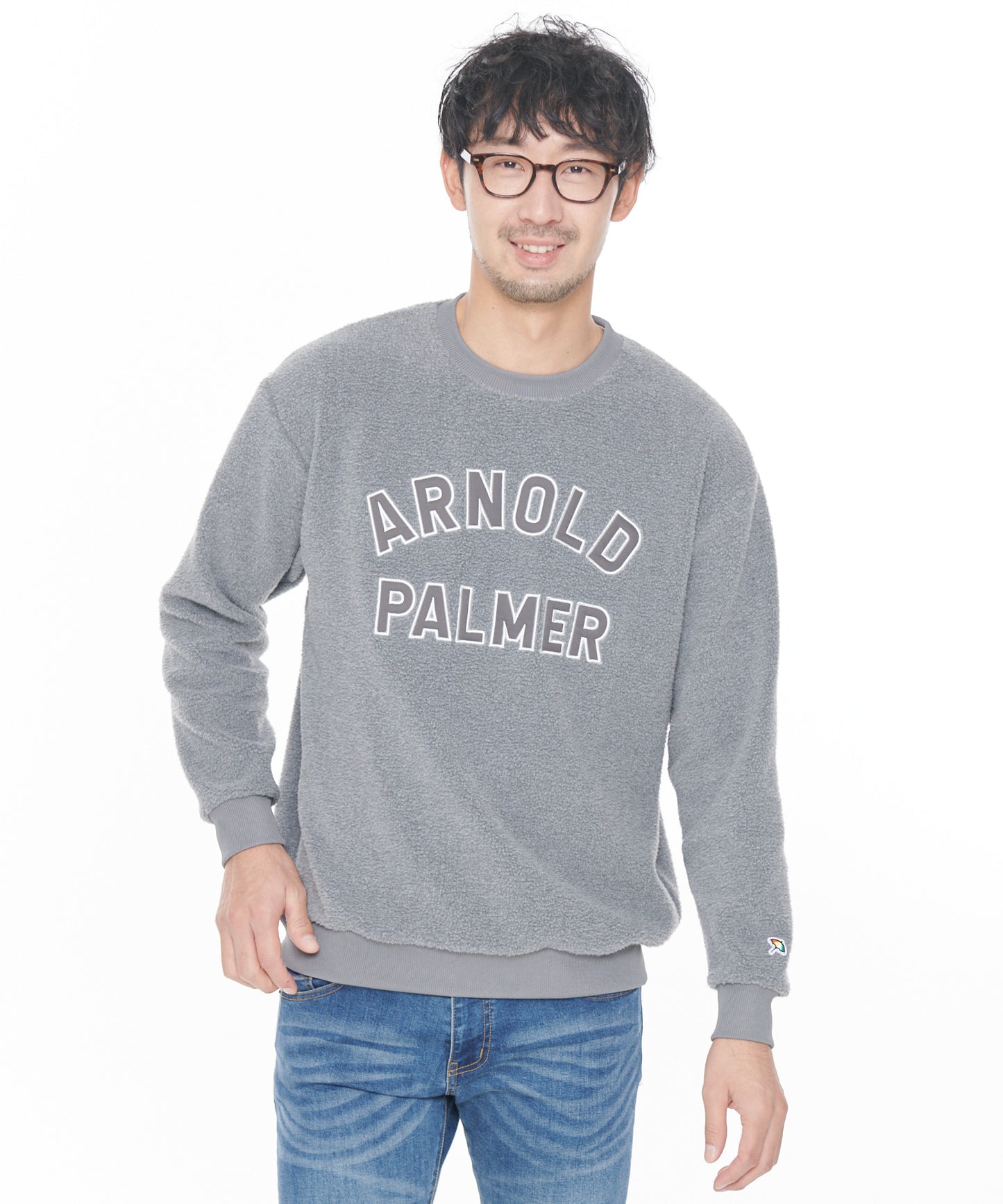 【残り2点】ボアフリースシェアロゴプルオーバー