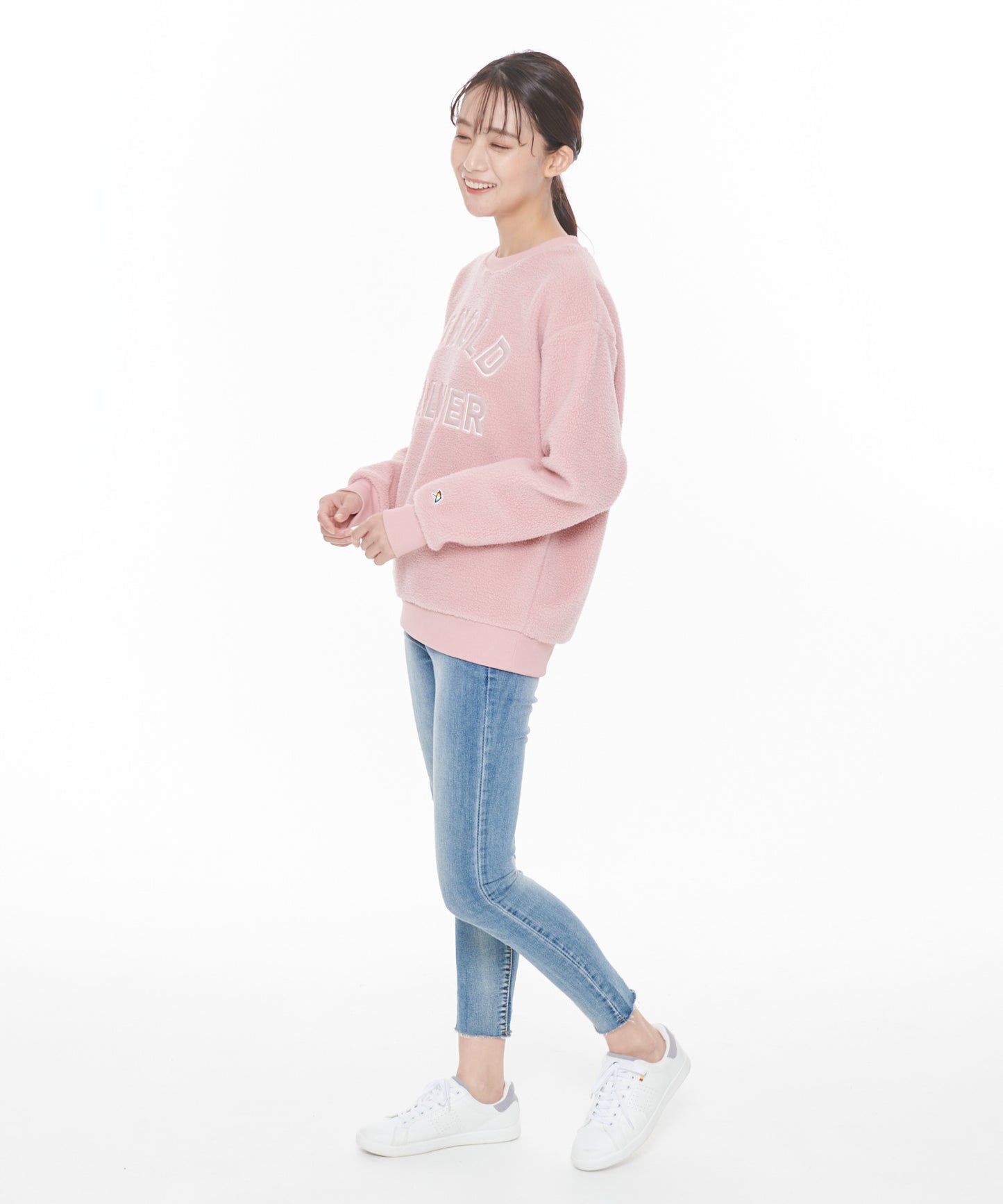 【残り2点】ボアフリースシェアロゴプルオーバー