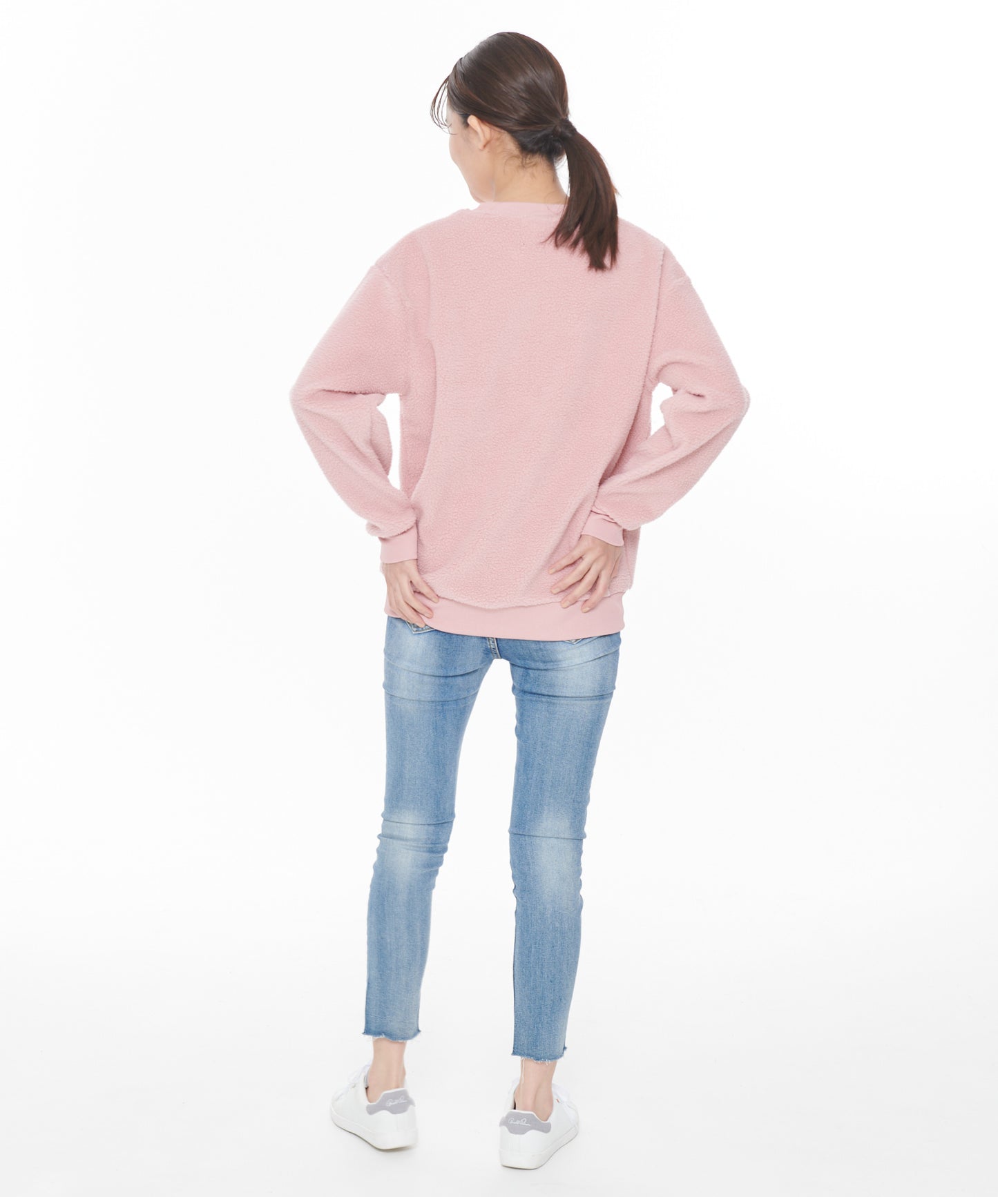 【残り2点】ボアフリースシェアロゴプルオーバー